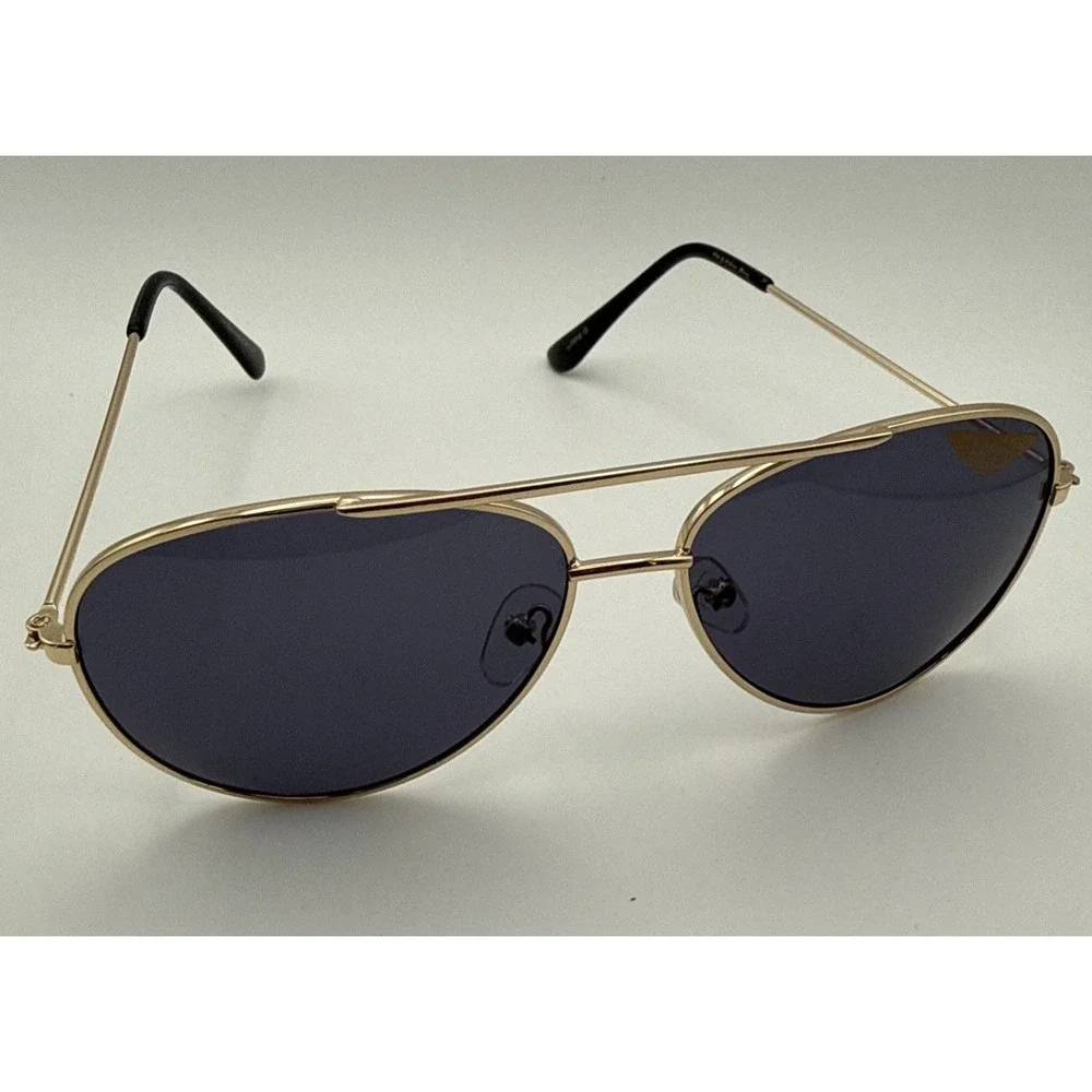 Top Gun Maverick Gold Frame Aviator Sunglasses Aviators Dark Smoke Lenses